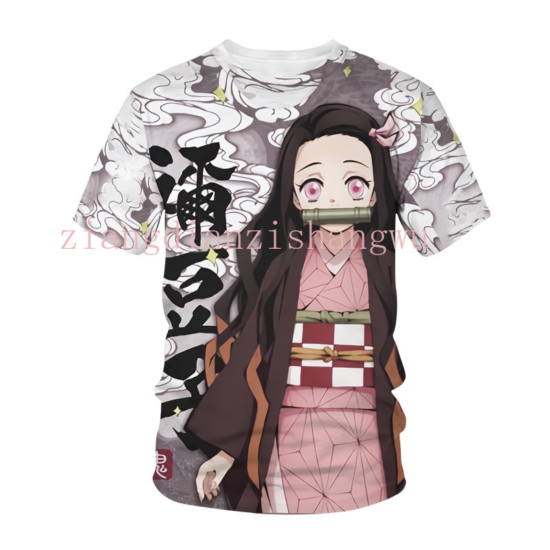 Demon Slayer T shirts Men Kimetsu No Yaiba Print Streetwear Fashion ...