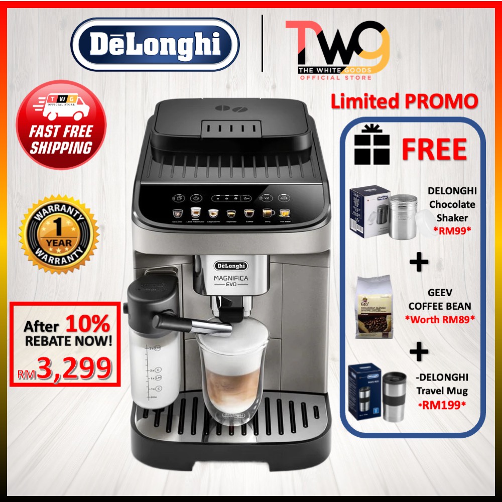 Delonghi Magnifica Evo Titanium Black ECAM29081TB Fully Automatic Bean