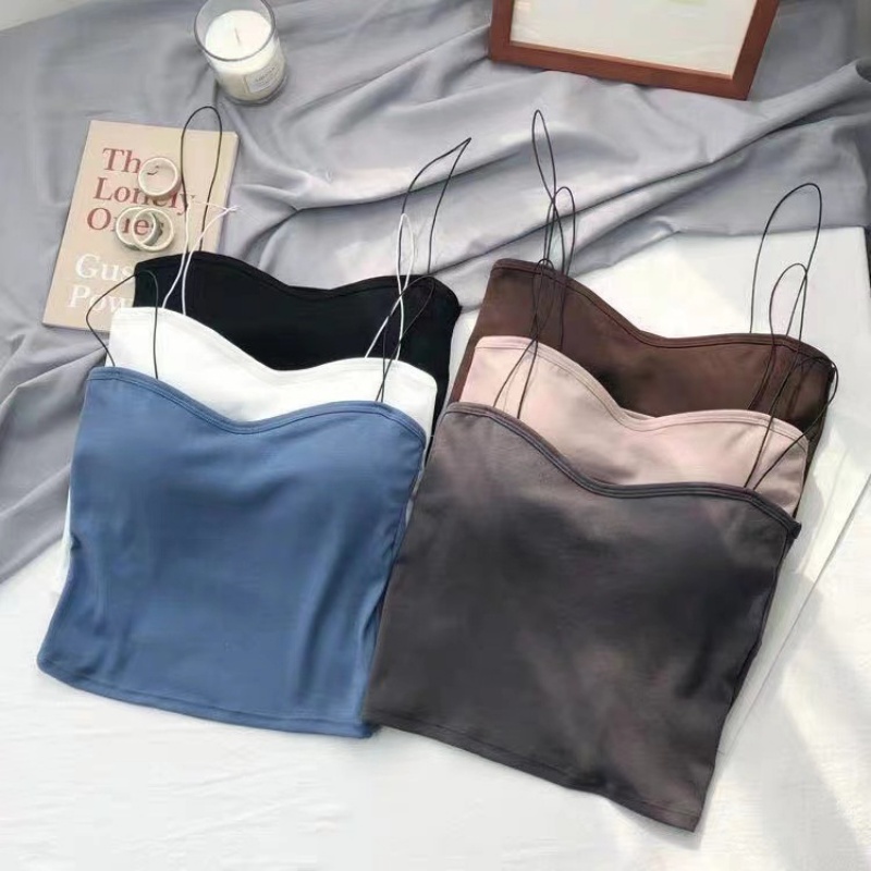 Kit 4 Women Bra Kit Threaded Cotton Sexy Inside and Outside Wear Bra ...