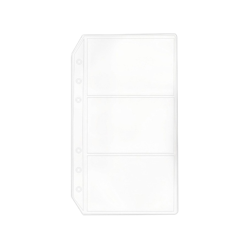 Top 10 Pcs Binder Pockets A6Size 6 Holes Zipper Binder Pouch Folders