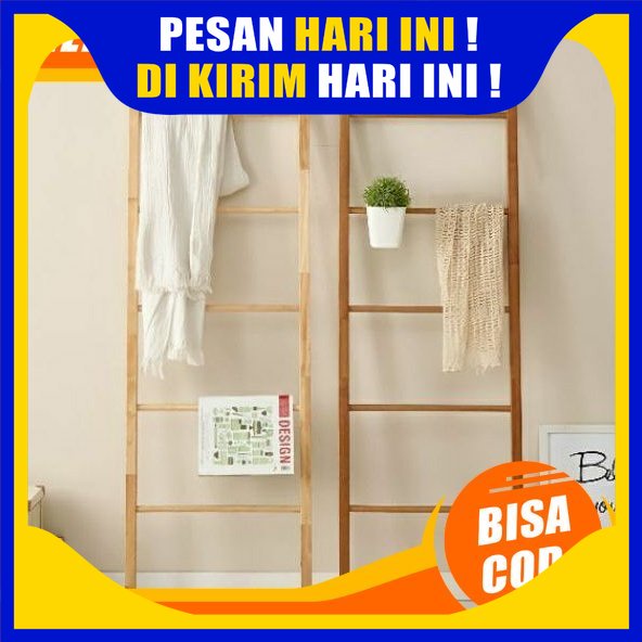 KAYU GANTUNGAN H07 Aesthetic Wood Ladder Hanger Ladder Hanger For