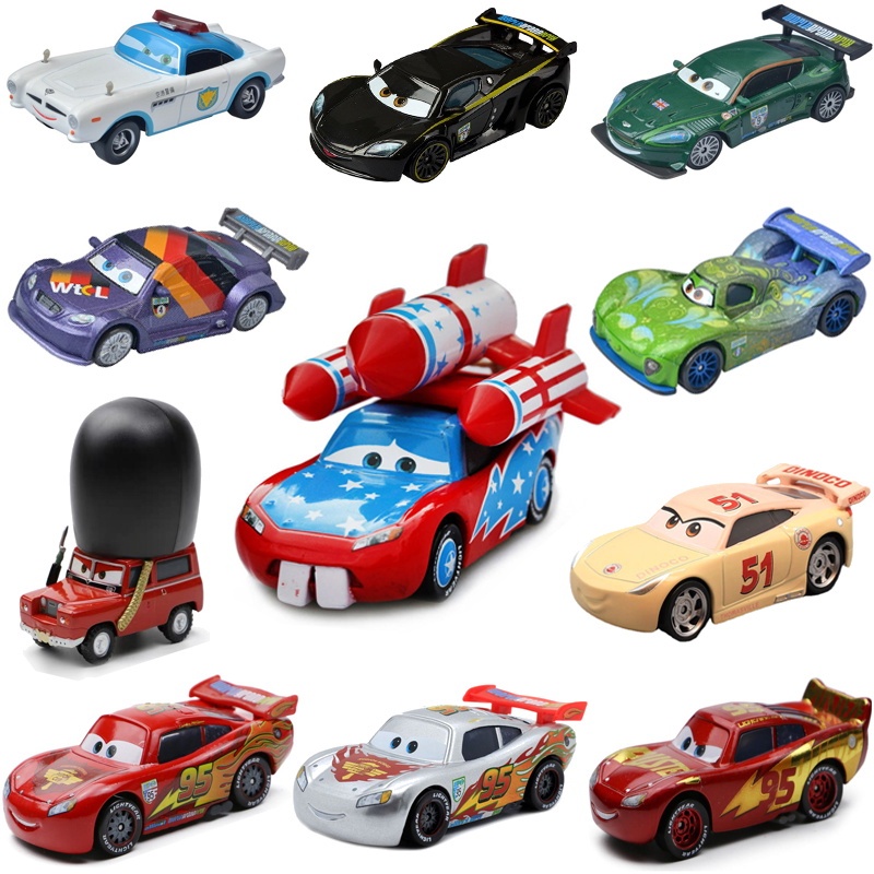 Disney Pixar Cars 2 3 Lightning Mcqueen Toys Rocket Mcqueen Hamilton ...