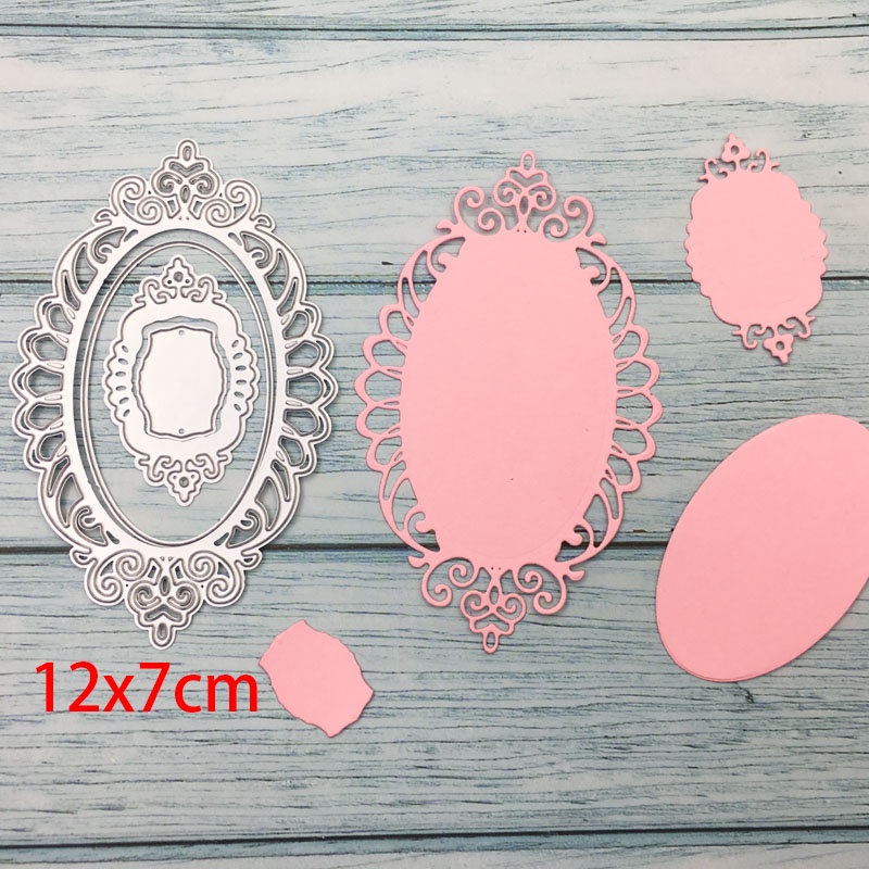 Metal Cutting Dies Cut Die Mold Lace Flower Frame Scrapbook Paper Craft ...