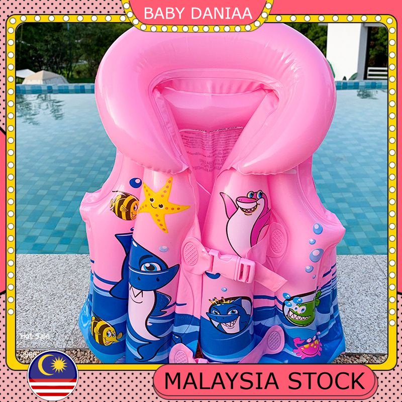 Cartoon inflatable life suit swimming vest flotation devices Children ...