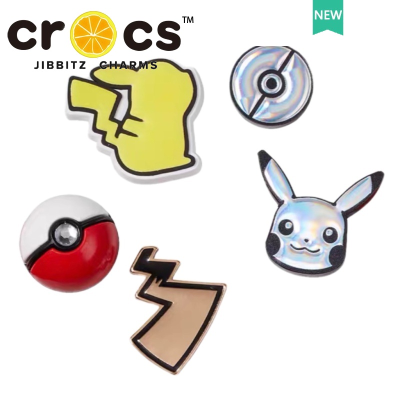 Jibbitz crocs Shoe Buckle Hole Shoe Accessories LED Pikachu Metal ...