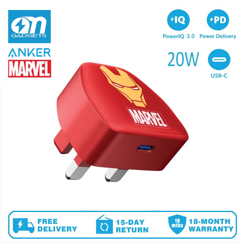 Anker x Marvel A2633 PowerPort III Nano 20W USB C Charger for iPhone 13