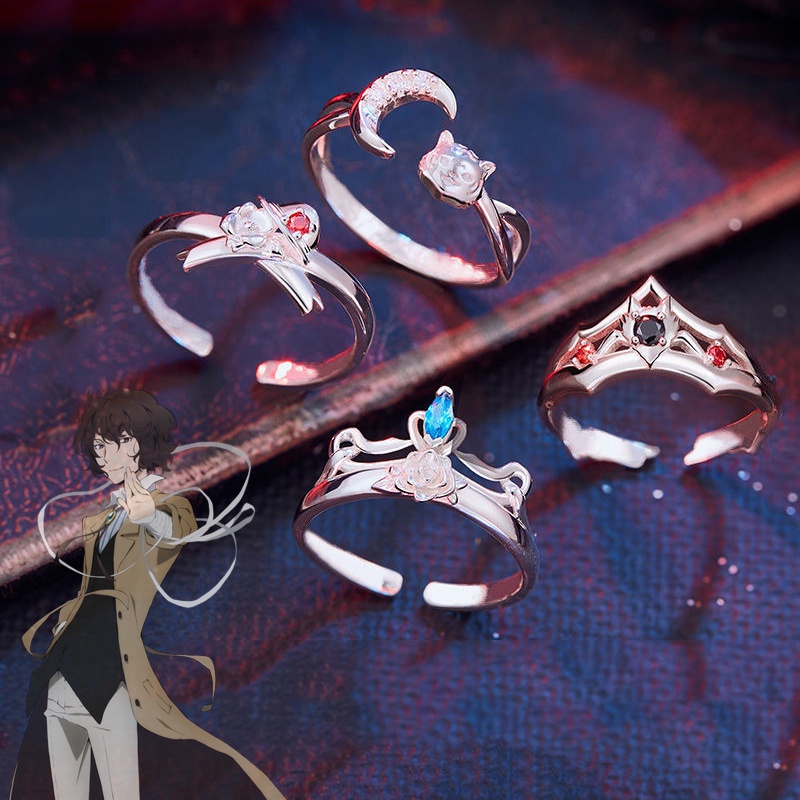 Anime Bungo Stray Dogs Ring Nakahara Chuya Dazai Osamu Ryunosuke ...