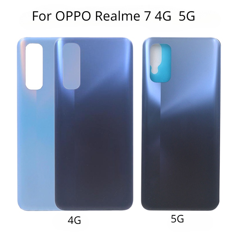 New Back Cover For OPPO Realme RMX2155 Battery Cover Rear Door Case For  Realme 5G RMX2111 Housing Replacement