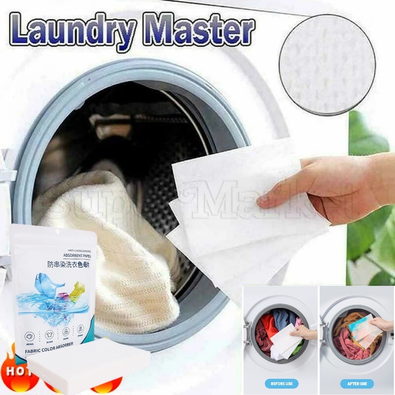 [ Featured ] 24/50Pcs Antistring Colors Laundry Cloth Easy Soluble