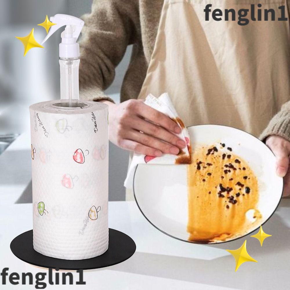 2 in 1 Tabletop Paper Towel Holder with Spray Bottle