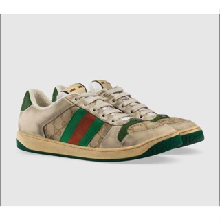 GG Canvas GG Lelaki Gucci Sneakers Atas Rendah, Malaysia