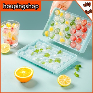 Round Ice Cube Tray, Round Ice Cube Tray with Lid, Mini Circle Ice Cube  Tray Making 1 Set of 25pcs Sphere Ice Round Ice Ball Maker Mold for  Whiskey, Ice Chilling, Coffee