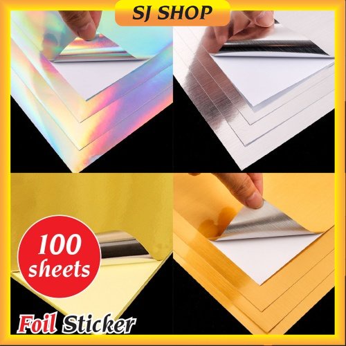 A4 Laser Sticker Foil Sticker Silver Sticker Gold Sticker