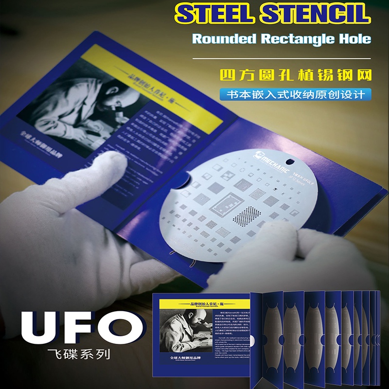 Mechanic UFO BGA Reballing Stencil For iPhone 6X/11/12/13 MINI/13 Pro