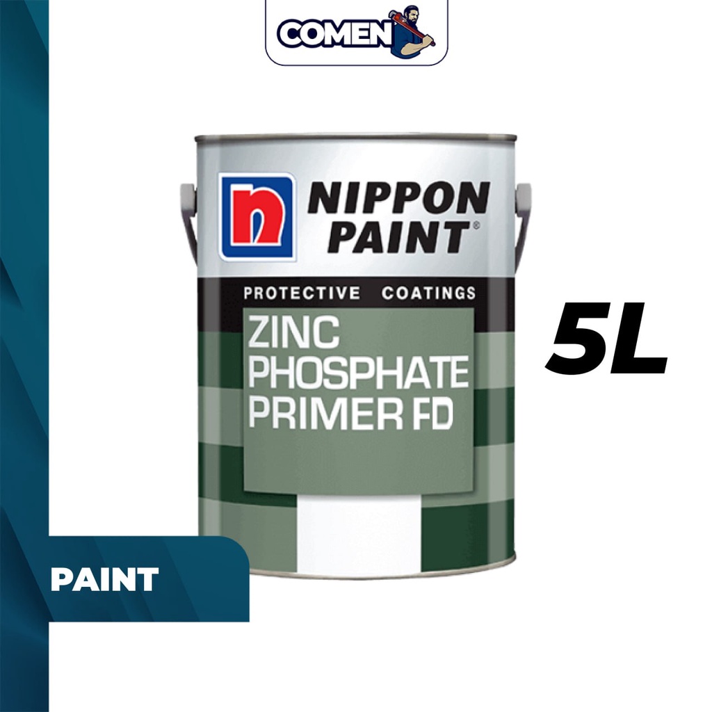 NIPPON PAINT Zinc Phosphate Primer FD 5 Liter Iron Steel Primer