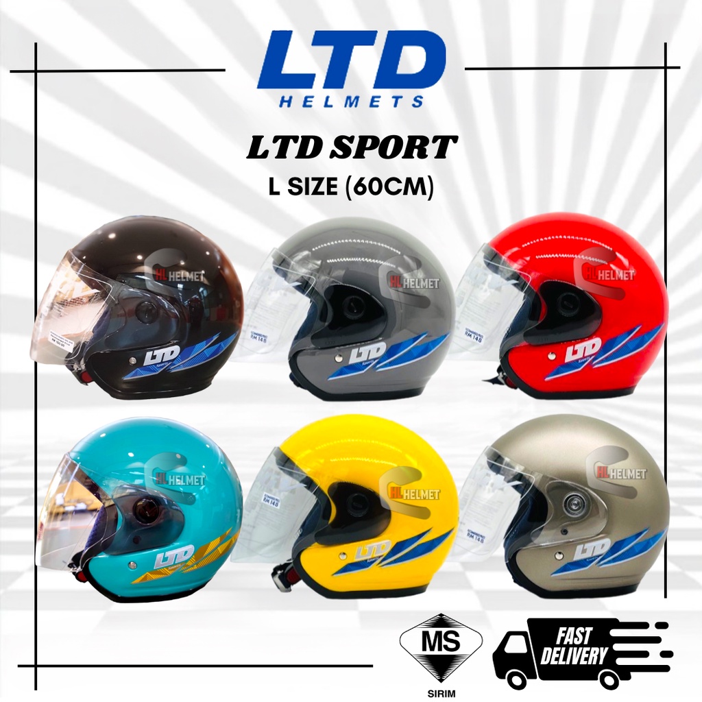 LTD SPORT HELMET (Topi Keledar LTD SPORT BARU Sirim Helmet Tajam ...