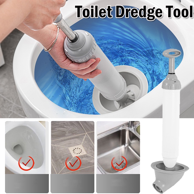 Toilet Cleaner Drain Declogger Air Plunger High Pressure Toilet Plunger