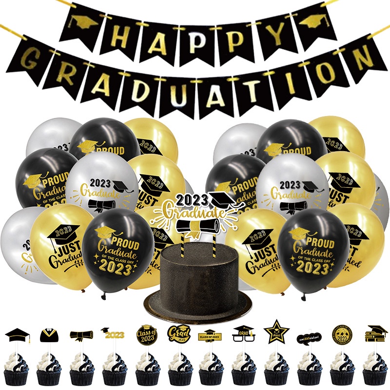 Graduation Season Decoration Banner Convocation Balloon Convo Balloon ...