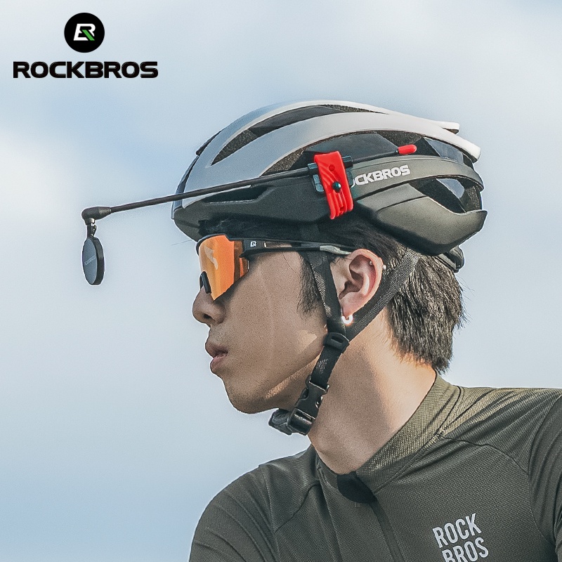 ROCKBROS Helmet Rear Mirrorr Lightweight 360° Degree Rotation Clear ...