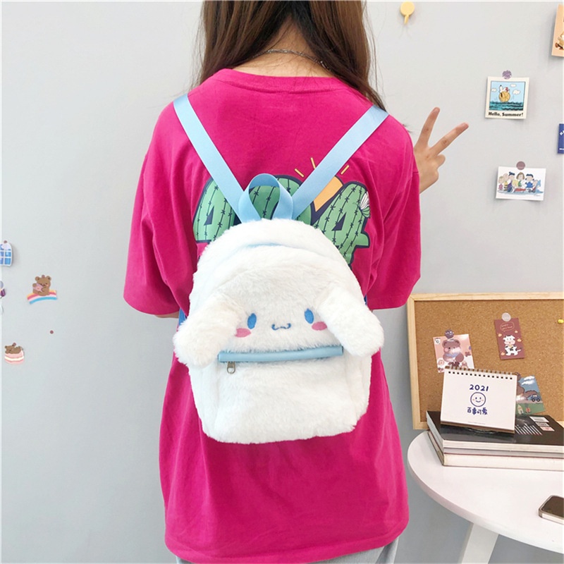 Plush Backpacks Kawaii Toys Gifts My Melody Cartoon Cinnamoroll Stuffed ...