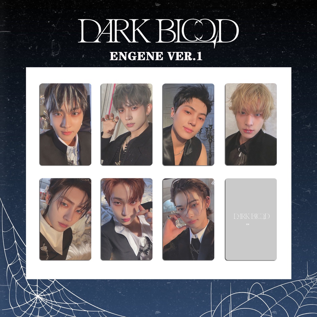 7pcs/set EN-HYPEN Album DARK BLOOD Photocards Lomo Cards ENHYPEN