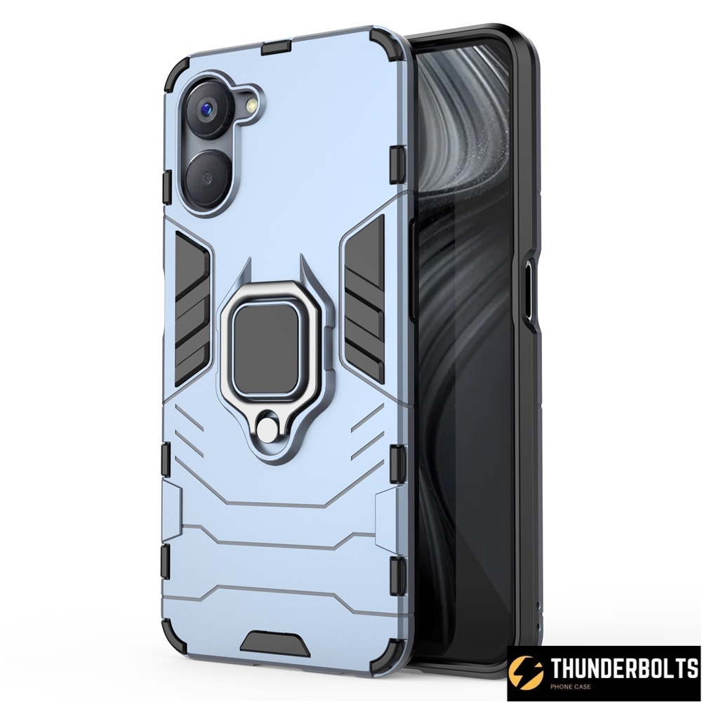 TC For Realme V20 5G Case Luxury Ring Back Cover Armor ShockProof Case ...