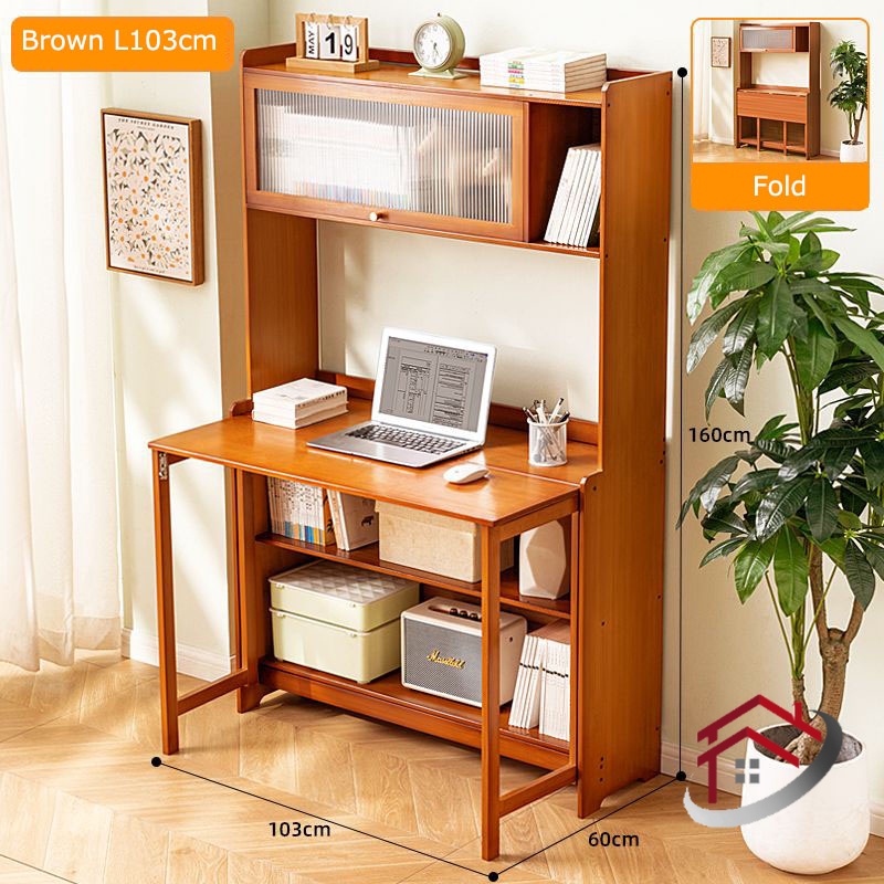 Foldable Computer Desk Office Desk Desktop Workbench Bedroom Table ...