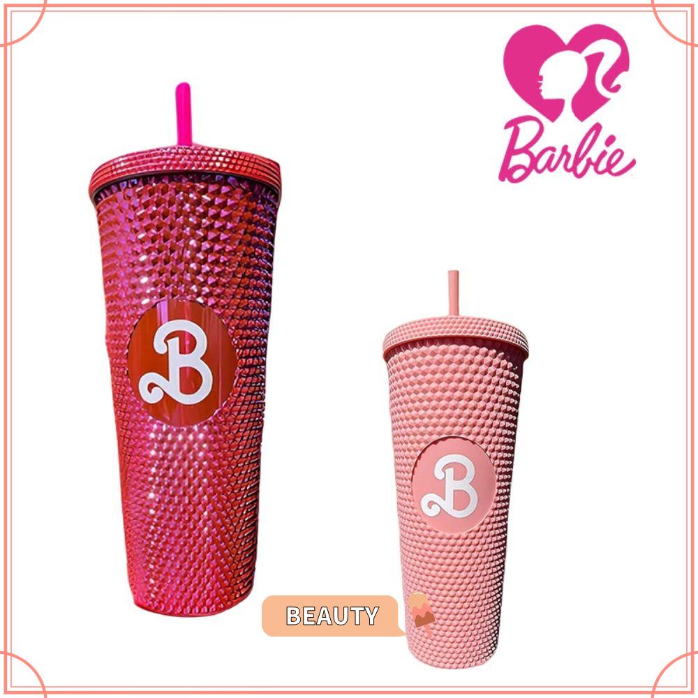 BEAUTYONE Straw Water Bottle, Barbies Movie Barbiee Studded Tumbler