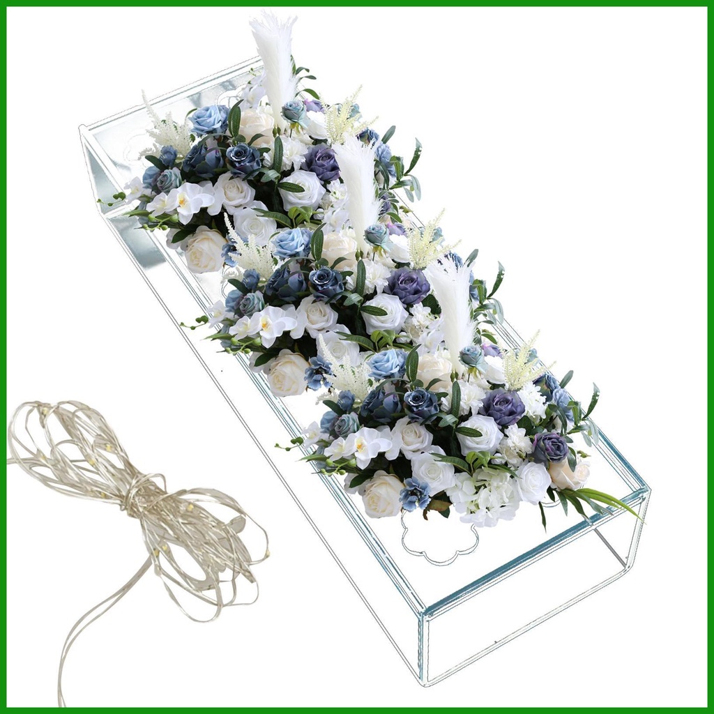 Clear Acrylic Flower Box Clear Table Settings For Dining Table Decor ...