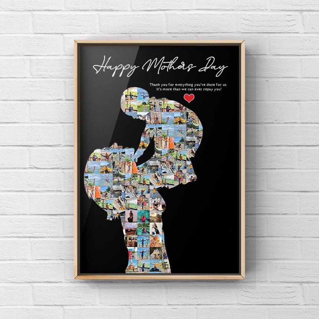 Gift Photo Frame Mother's Days Design C (FREE FRAME) Shopee Malaysia