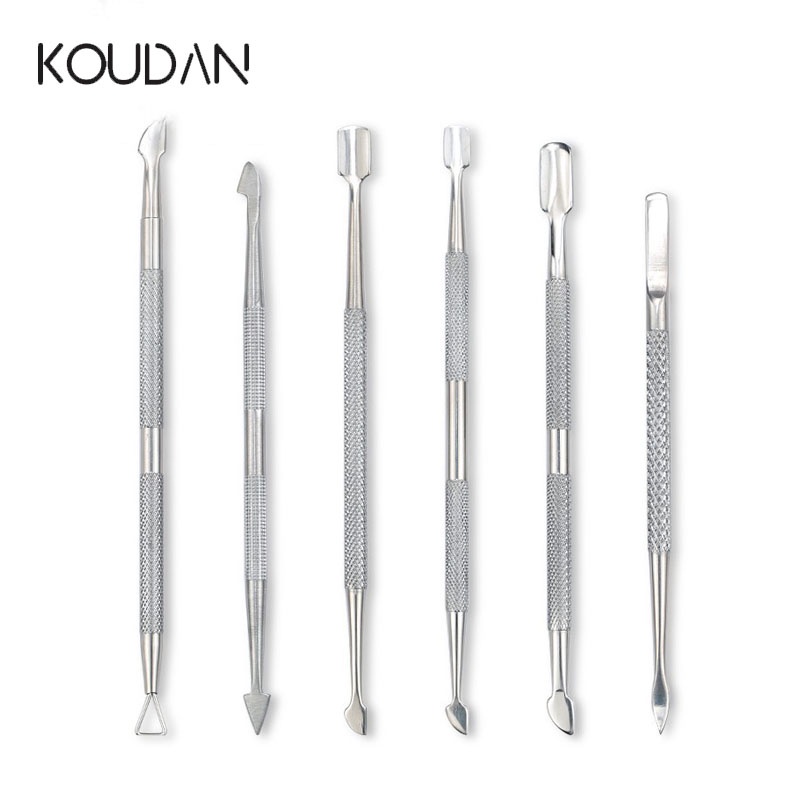 Nail Care Stainless Steel Art Cleaner Tool Cuticle Pushers Remover Dead ...
