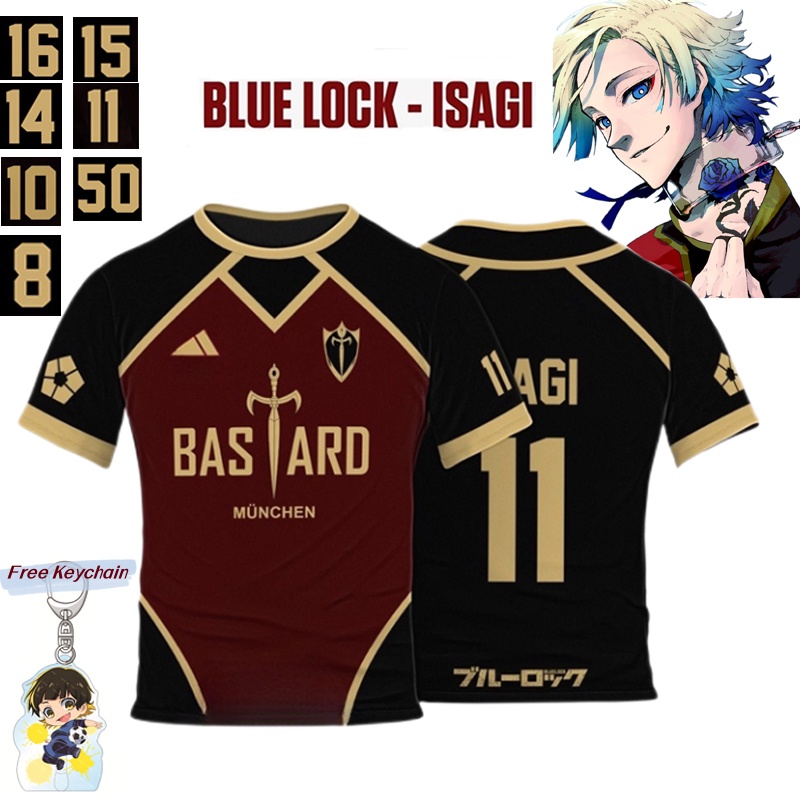 Jersey Futsal & Football Motif VL Replika Blue Lock Anime Bastard