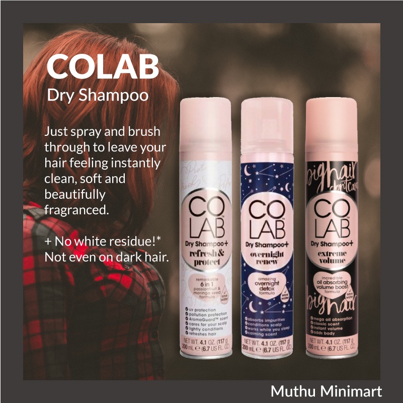 COLAB | Hair Dry Shampoo No Rinse Confinement Shampoo Hair Conditioner ...
