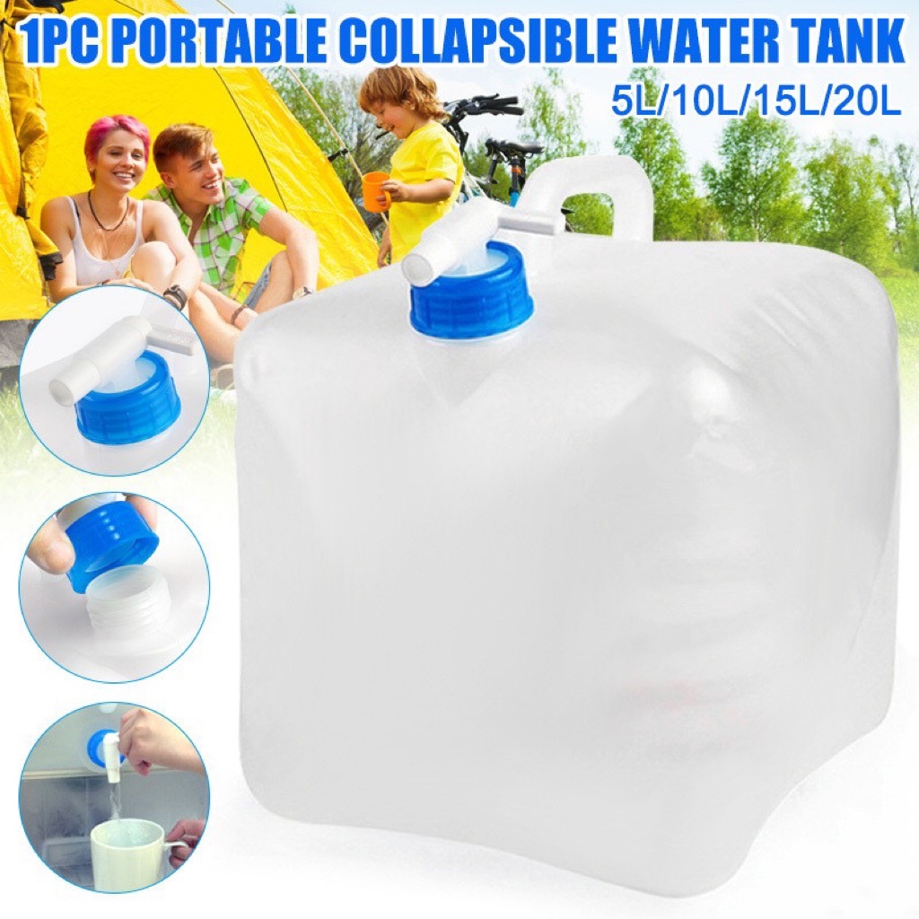 10L/20L Collapsible Water Container Camping Water Storage Cubes Jug
