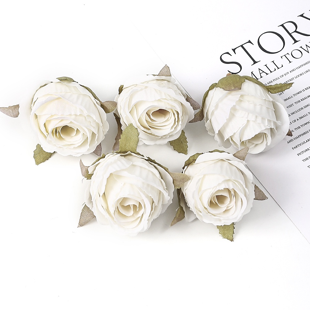 4cm Rose European Style Artificial Flower Head Silk Wedding Party Home ...