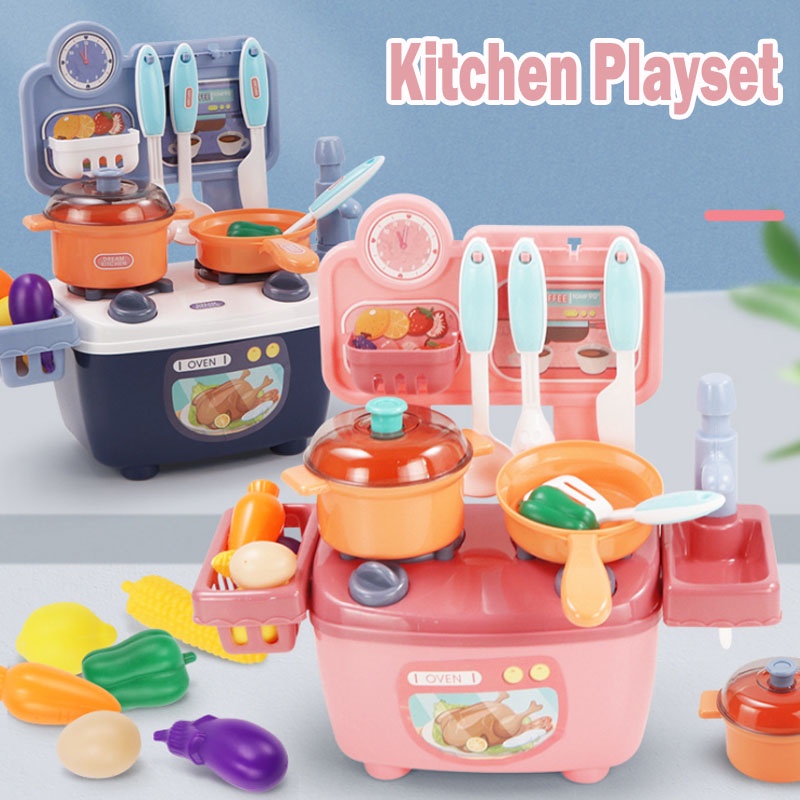 Ready Stock Pretend Play Kitchen Water Sink Toys Simulation Kitchen
