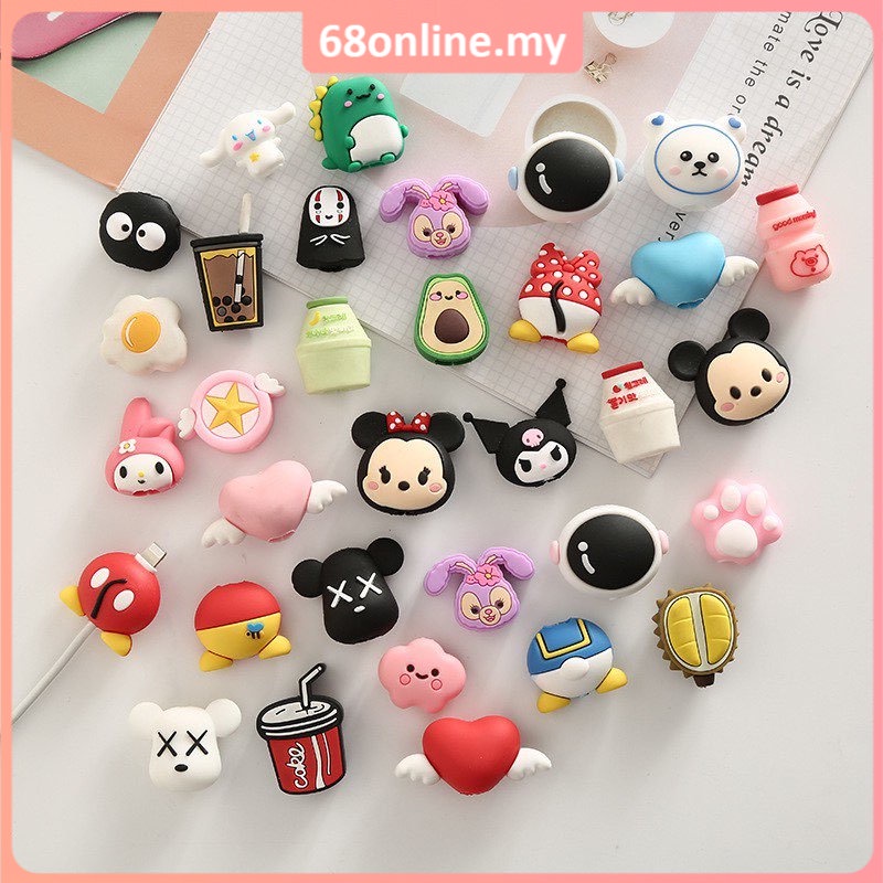 [Johor Seller] Cable Bite Cartoon Cute Cable Protector Wire Wunder Date ...
