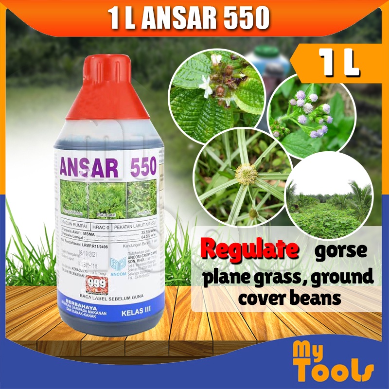 Mytools ANSAR 550 MSMA 35.5 1 Liter Herbicide Weed Grass Killer Racun