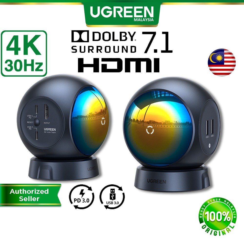UGREEN 4K Wireless HDMI Transmitter And Receiver Miracast 30m 0 Latency Wireless HDMI Extender