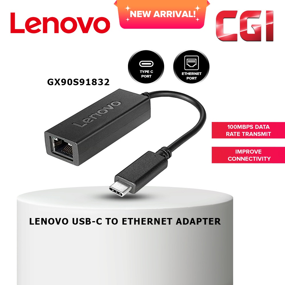 Lenovo USBC To Adapter GX90S91832 Shopee Malaysia