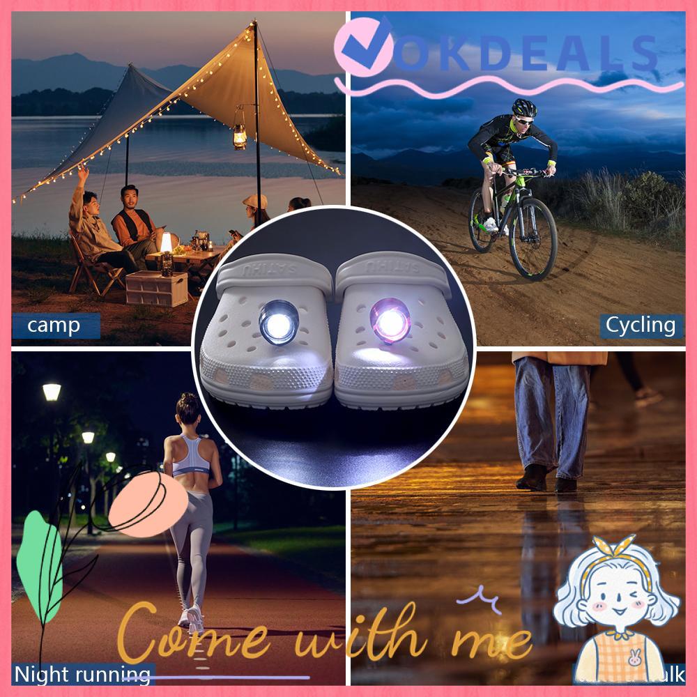 Headlights For Croc Funny Shoe Accessories Running Small Lights