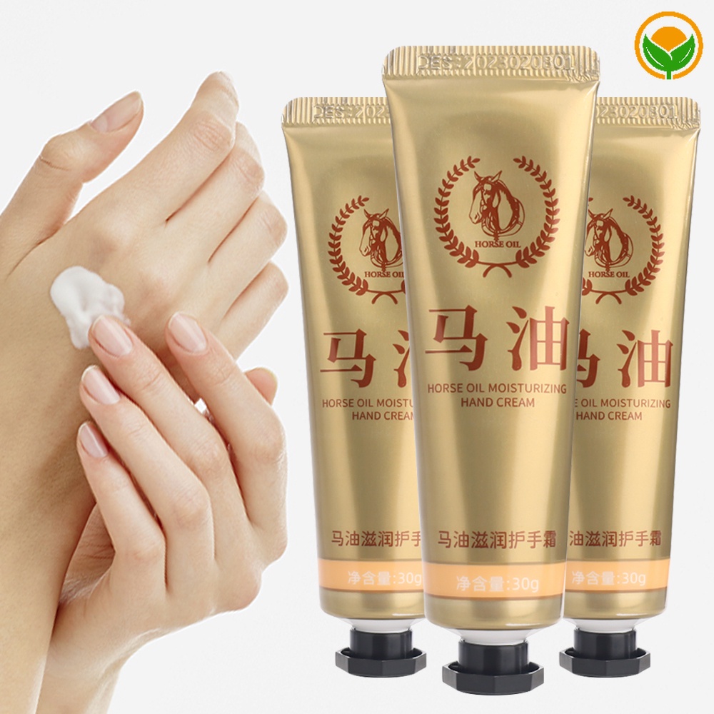Winter Horse Oil Moisturizing Long Lasting Hand Cream/ White Silky Anti