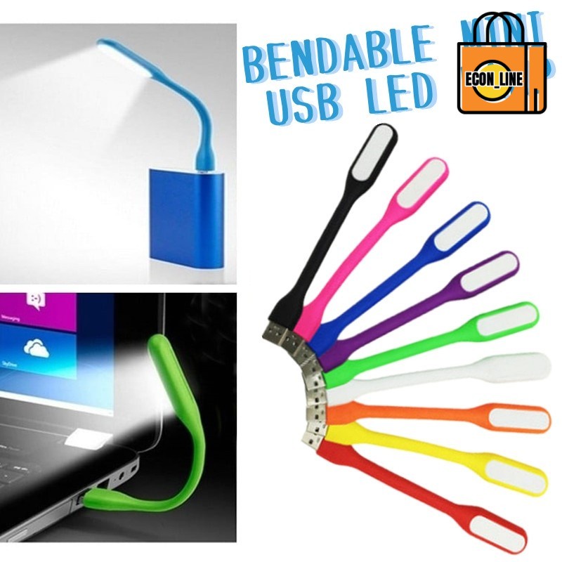 Bendable USB Book Light Mini USB LED Lamp Flexible 5V 1.2W For Power ...