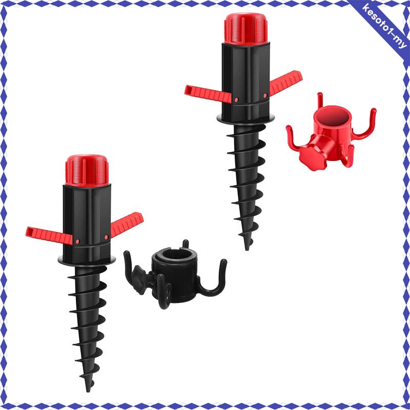 [KesotoafMY] Beach Umbrella Sand Anchor with Umbrella Hook Patio