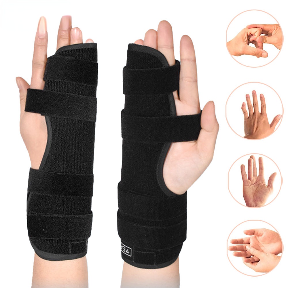 Boxer Fracture Splint, Pinky Finger Splint, Adjustable Metacarpal Splint Hand Brace for