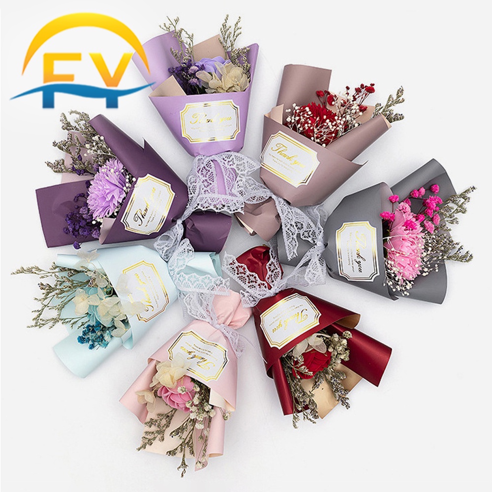 FY Soap Flower Bouquet Bunga Gift Hadiah Valentine Mother Day Surprise ...