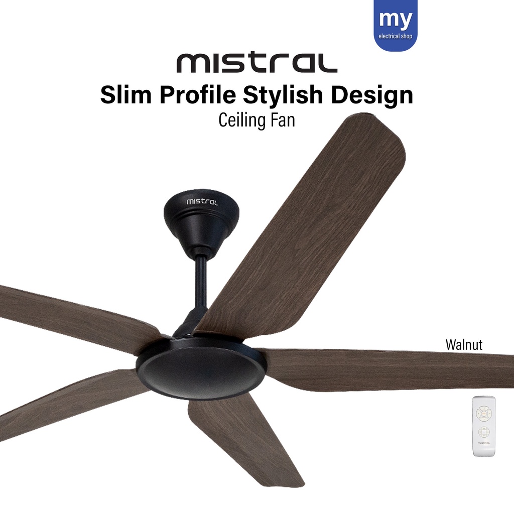 ( 2 Unit ) Mistral MCF54 Ceiling Fan Xtra Slim Stylish Design Shopee Malaysia