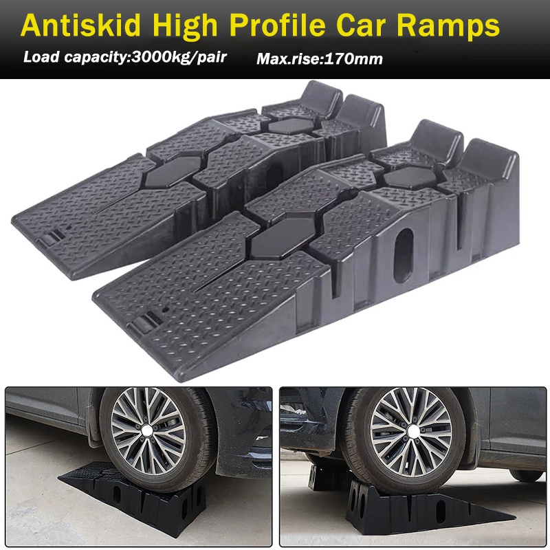 Heavy Duty Plastic Car Ramps Ramp Car Vehicle Truck Repairing Hand Tool