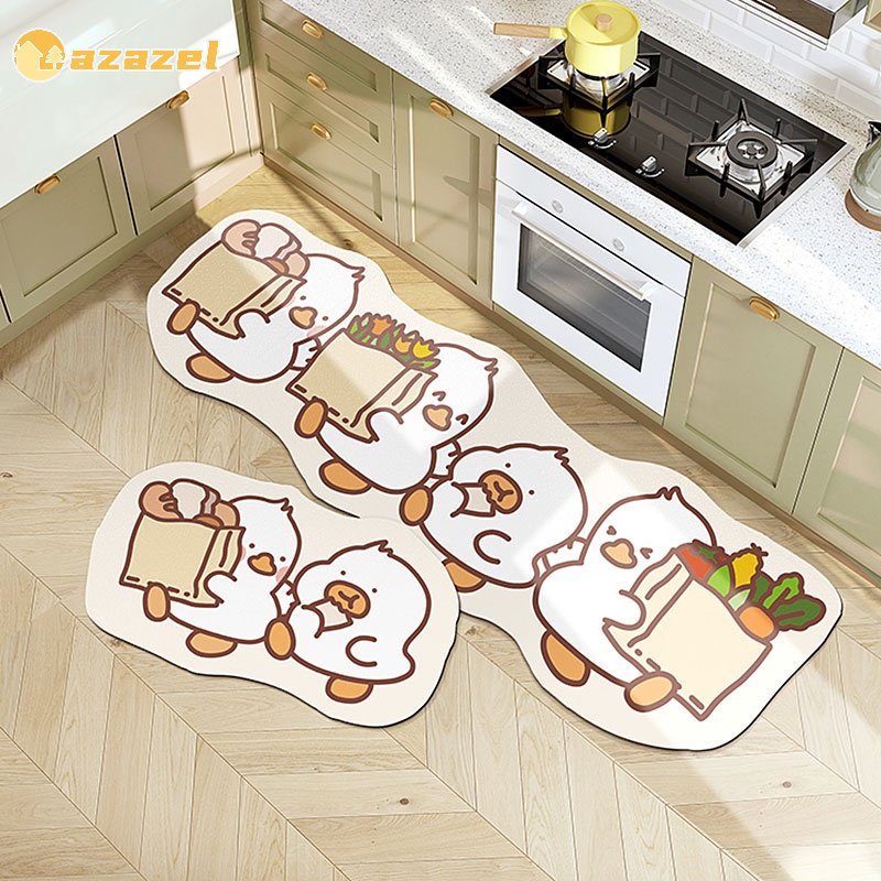 Cartoon Duck Decorative Carpet Kitchen Nonslip Floor Mat Household Washable Door Mat Shopee
