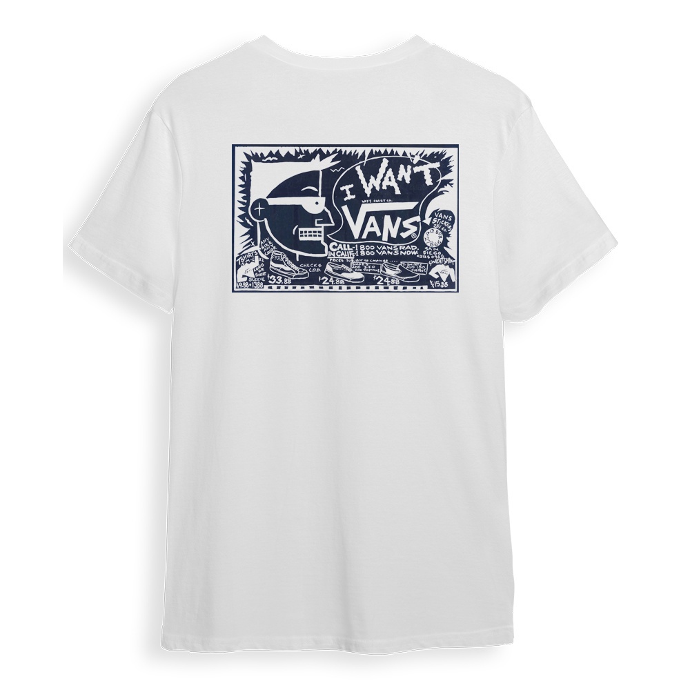 Vans I Want Vans Tshirt S 3XL Fashion T Shirts Shopee Malaysia